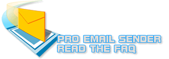 PRO EMAIL SENDER Vai alle FAQ!